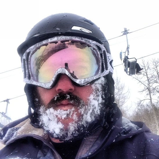Snowy beard