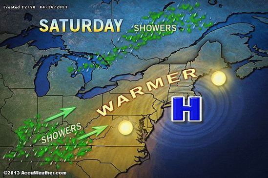 Beautiful Saturday on tap