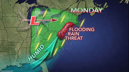 More flooding rains for Monday