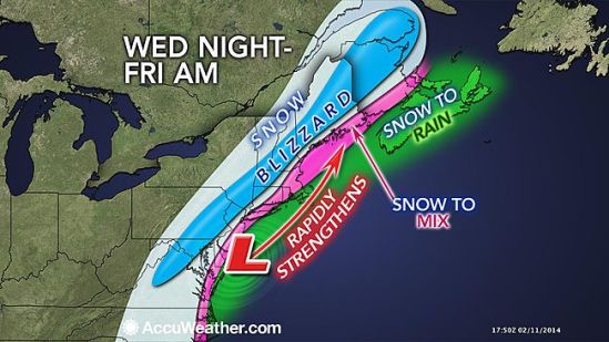 Monster Nor'easter for late tonight into Thursday